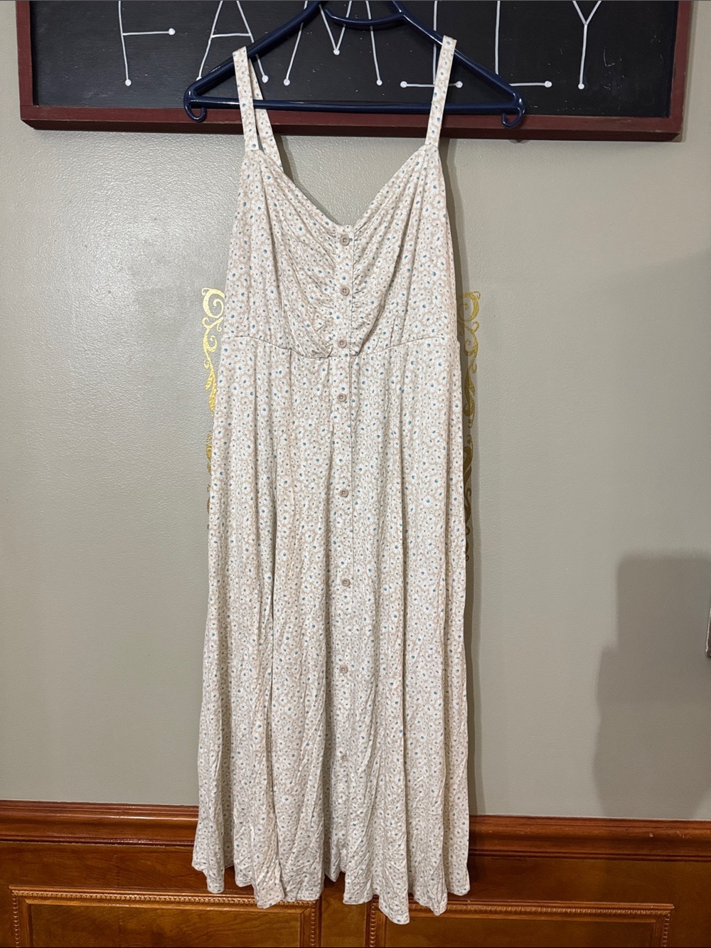 Torrid Super Soft Knit Floral Midi Button Front  Dress